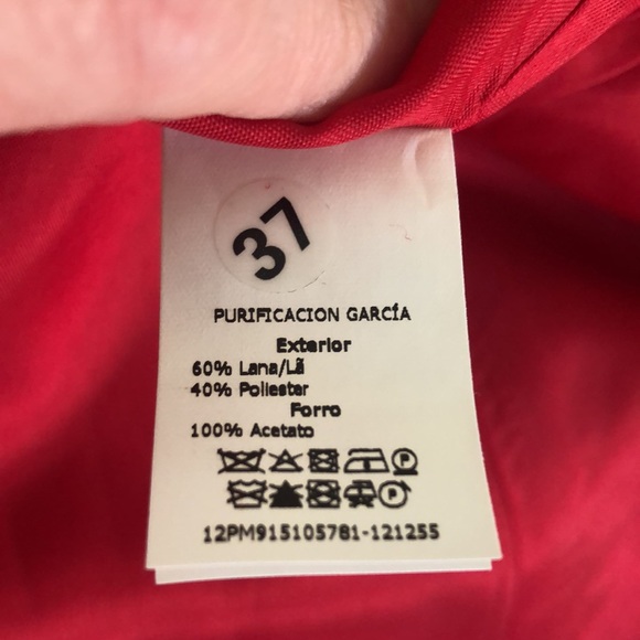 Gorgeous Purificacion Garcia Fit and Flare Red Dress Size 38 - Picture 8 of 8